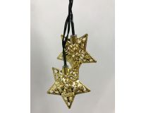 Golden Star Solar String Lights